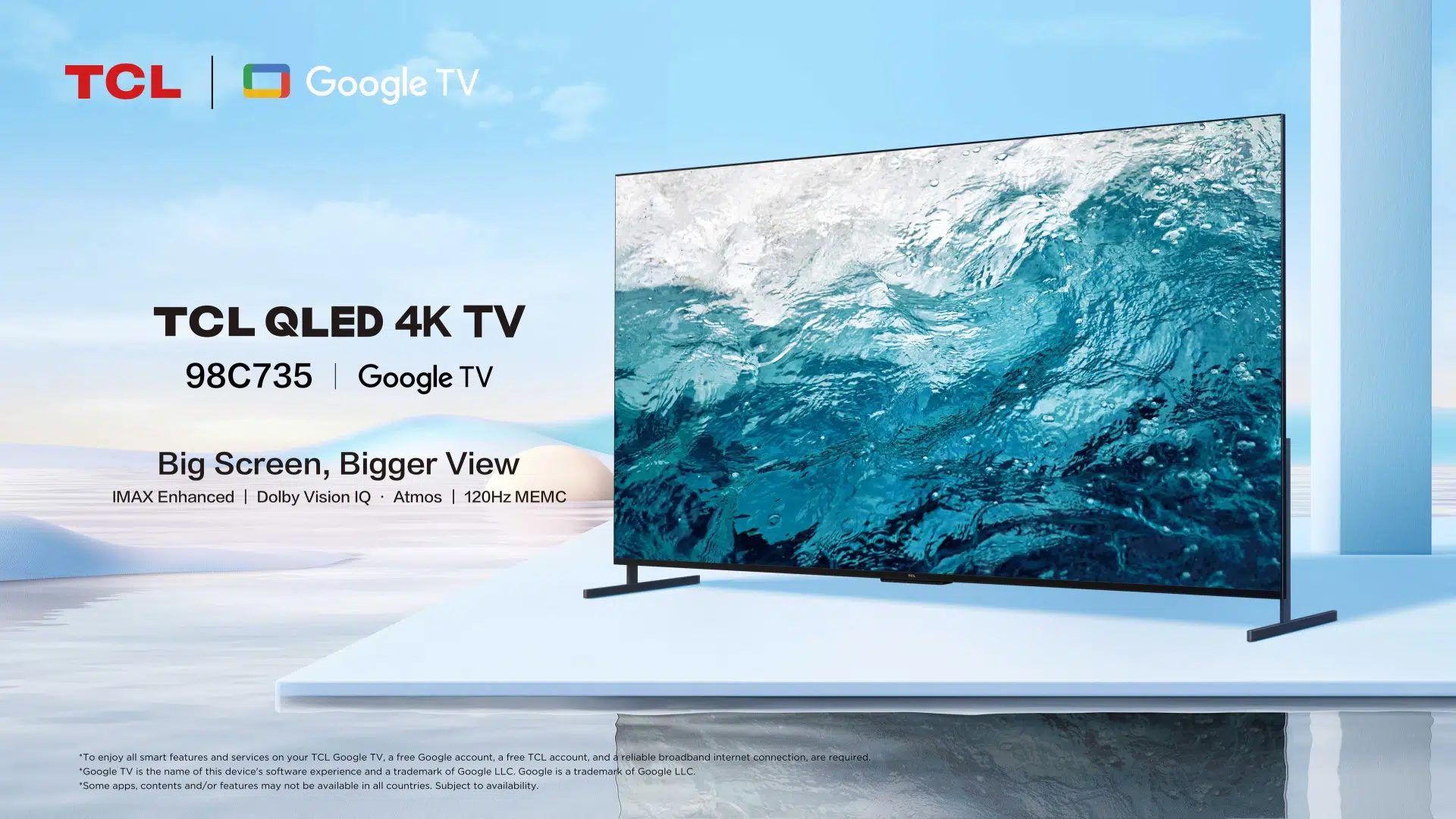 TCL 98″ QLED 4K C735 GOOGLE TV