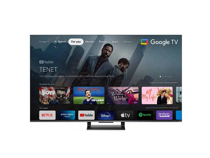TV TCL QLED Google TV – Game Master 2.0 – HDR PRO TV 4K UltraHD – Hey  Google – Bluetooth – DLG 120 Hz – Ecran Sans Bord – Modèle 2023 –
